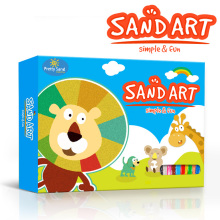 Sand art gift pack with animal sand art pictures