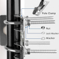 9 a 11dbi montagem fixada antena lpda ao ar livre