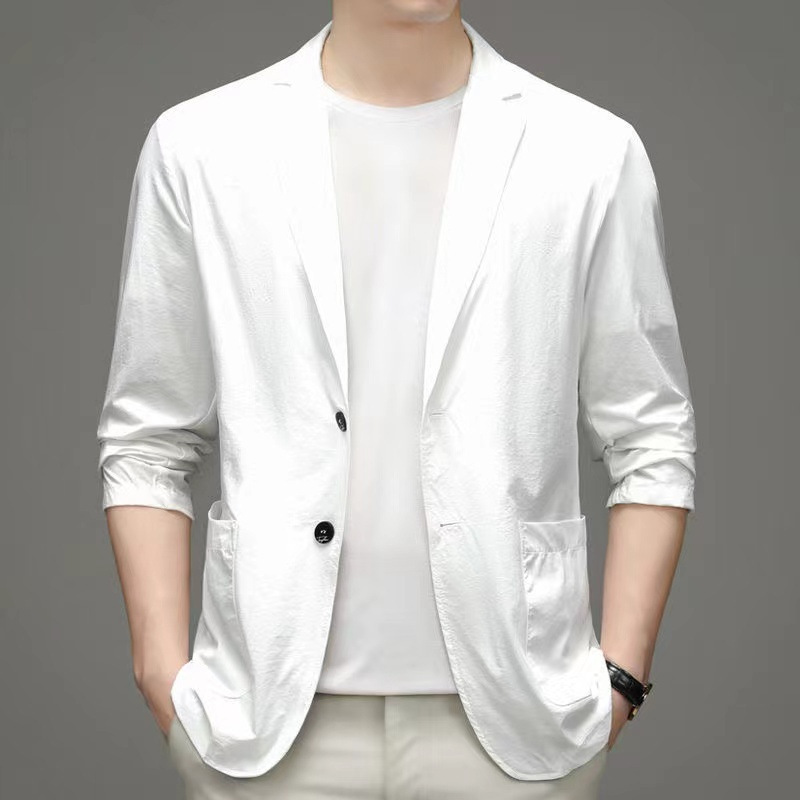 Летняя мужская однобортная солнцезащитная куртка Summer Men's Single Breasted Sun Jacket