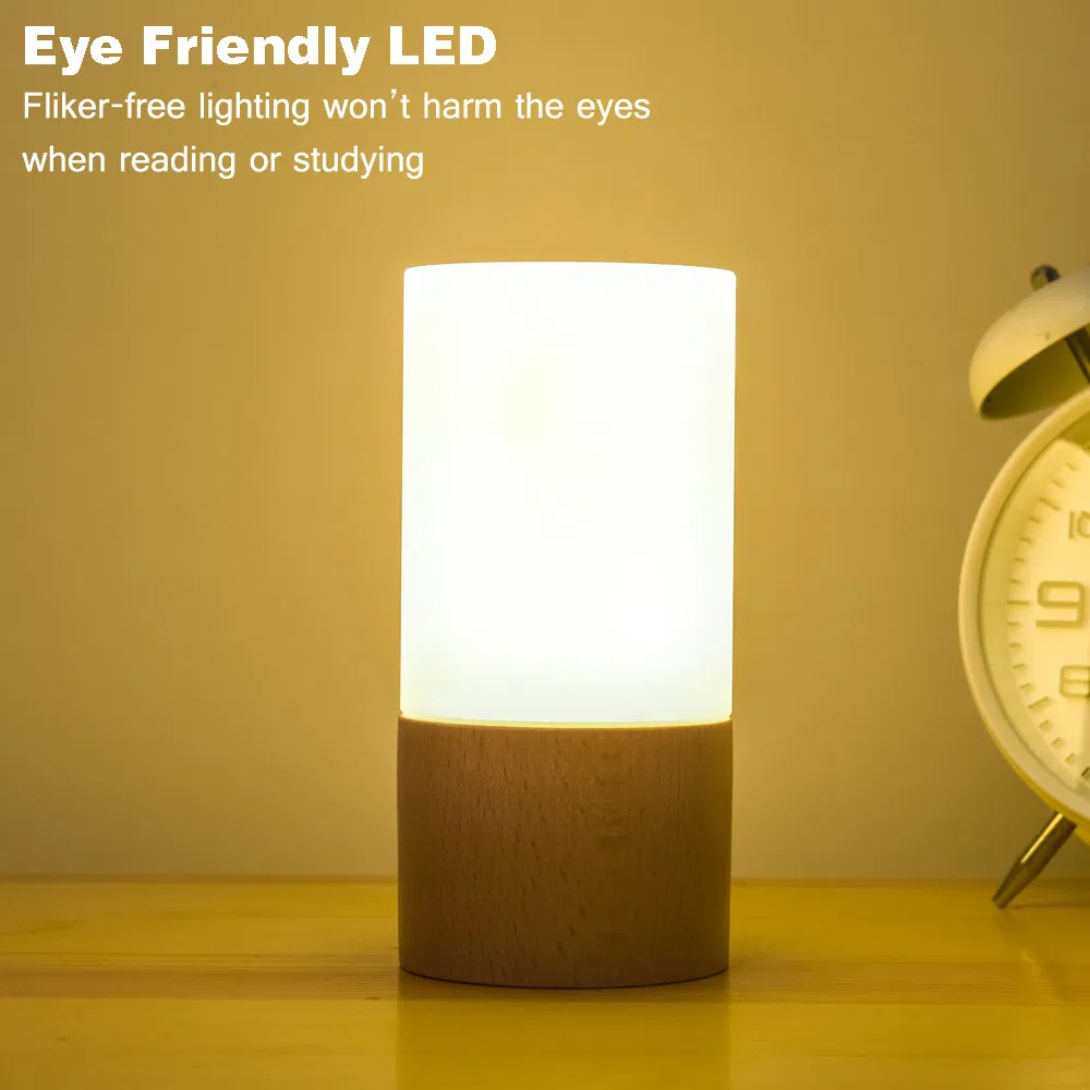 Innovative Solid Wood LED Night Light for Home Decor