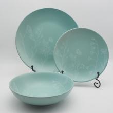 New design colorful Decal Pattern ceramic tableware stoneware dinner set homeware