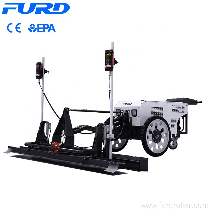 Gasoline engine 25HP hydraulic hand push type concrete laser screed machine FDJP-24D