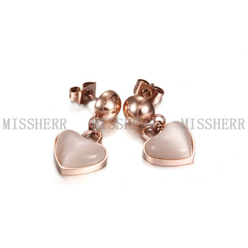 Beautiful Colour Heart Shape Drop Earring