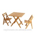 竹ポータブルダイニングテーブル、折り畳み式コーヒーテーブルとチェアCE ROHSで設定