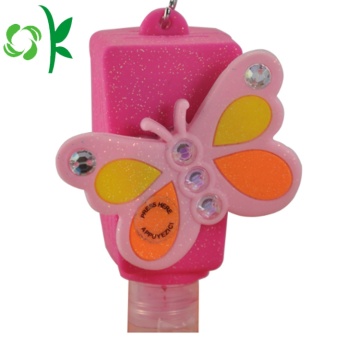 Cartoon Design Silicone Custom Sanitizer Holder for Bag