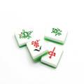 100 Stück Harz Flatback Mahjong Fliesen für die Herstellung von Miniatur chinesischen Mahjong Harz Cabochons DIY Scrapbooking Handwerk Zubehör