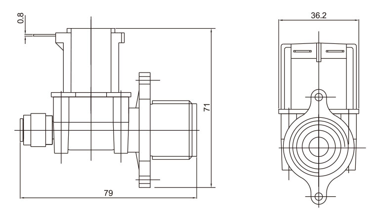 Mini RO System Plastic Water Dispenser Solenoid Valve