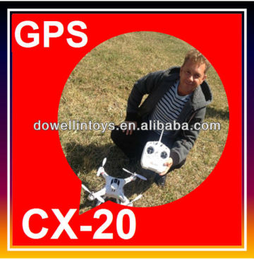 2014 GPS Quadcopter CX20 AUTO-Pathfinder GPS Control Quadcopter Smart Drone RC Quad Copter VS DJI Phantom Auto Turn Back CX-20