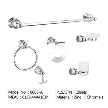 6 Pieces Toilet Washroom Full Bath Accessories Sets Bathroom Fittings Accessories Set