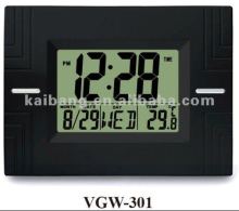 Hot Sale Radio Controlled Table Clock With Thermometer