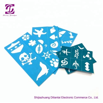 Reusable skin harmless face paint stencils