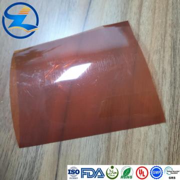 Películas termoplásticas de PVDC marrón rojo para paquete Pharm