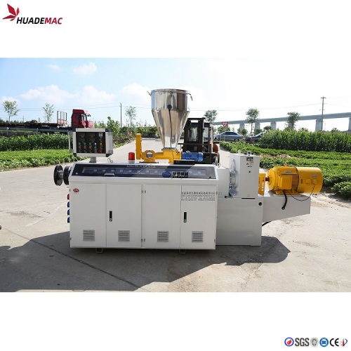 Plastic two cavity pvc pipe production line