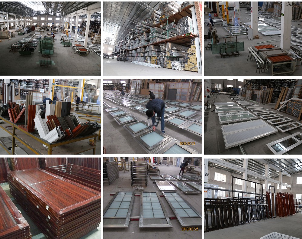 alibaba China market 75 series aluminum glass door with folding open style