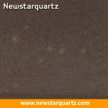 SGS Standard synthetic brown quartz flooring tiles