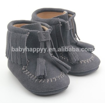 Baby Winter Boots Wholesale Infant tassel leather baby boots