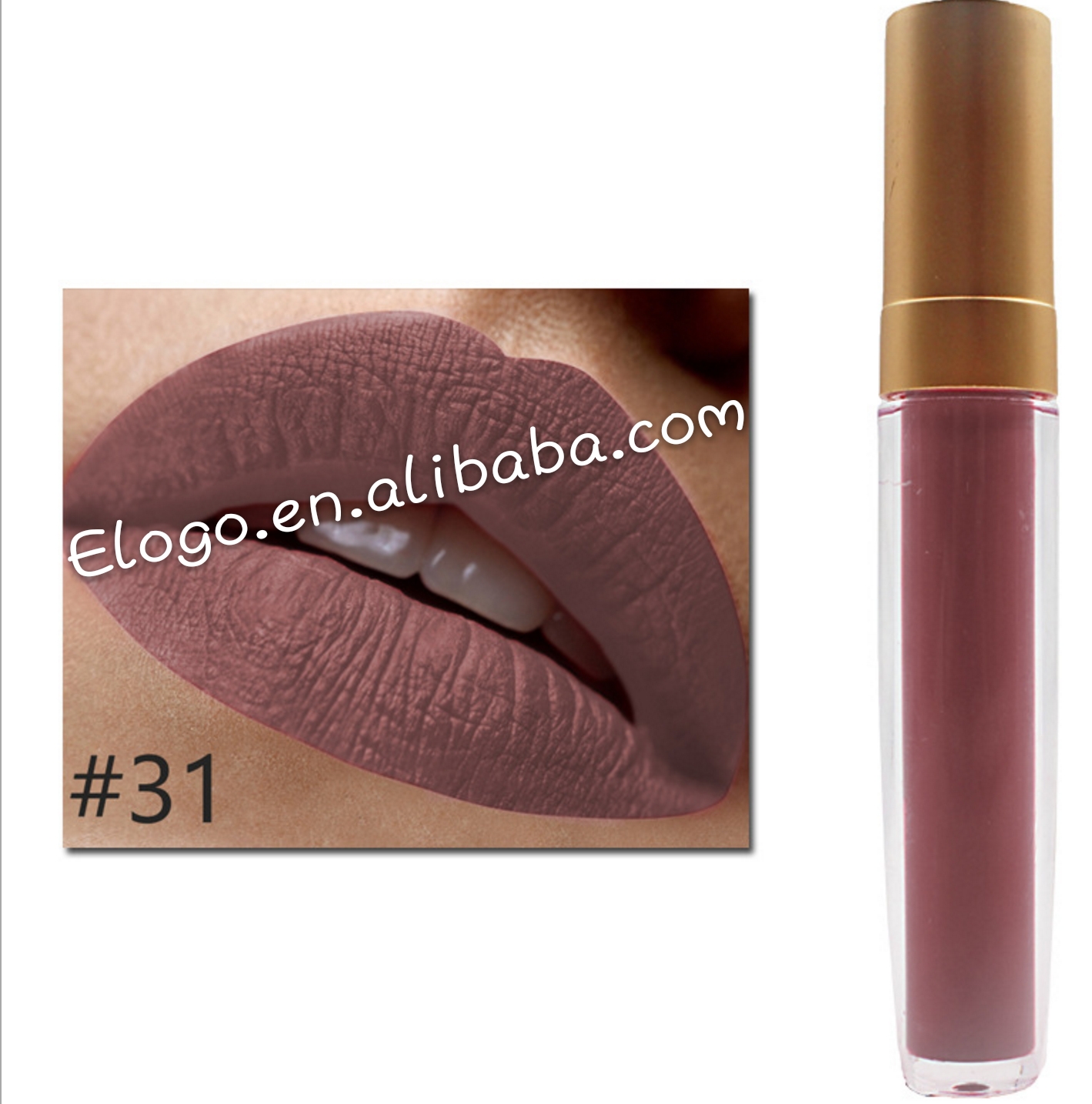 Hot selling New Customize matte liquid lipstick with round tubes for private label