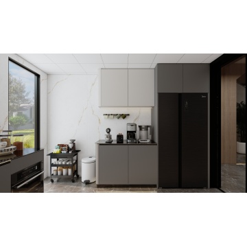 Главный современный интегрированный кухонный пространство