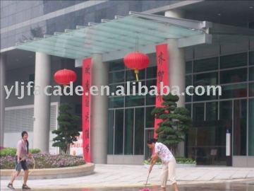 Aluminium Glass Canopy Awning blind