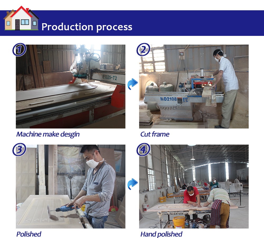 Latest Design Modern plain Solid Wood main Door solid oak wood door models entrance door