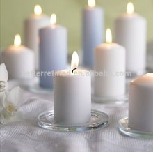 Hand Pressed Glass Candle Base