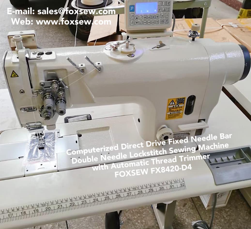 Double Needle Lockstitch Sewing Machines with Automatic Thread Trimmer -3