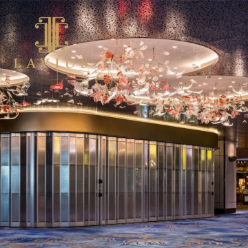 Large popular creative mall Crystal lamp 2022 new shopping mall chandelier