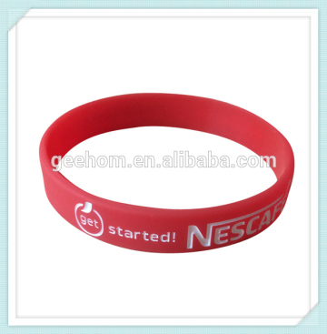 2015 cheap promotion gifts-custom silicon rubber band bracelet