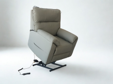 All-in-one Heating Massage Lifting Riser Leather Grey