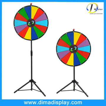 24 inches color prize wheel stand,buy prize wheel