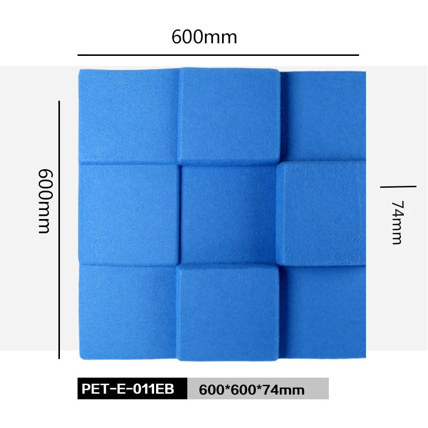 Recording Studio Polyester Sound Absorber 3D Wall Panel