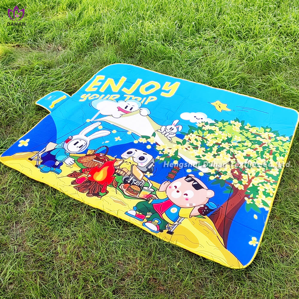 Printed Waterproof Picnic Mat Outdoor Picnic Blanket Made In China Pc455