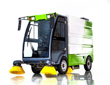 All electric Enclosed Road Sweeper