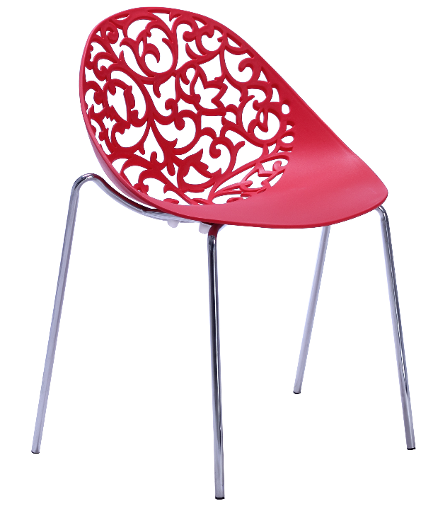 dining chair with pattern back