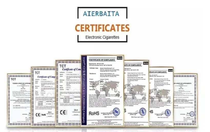 Aierbaita Disposable Air Glow Max Vape E-Cigarette Excellent in Quality 3000 Puffs 6ml 1000mAh