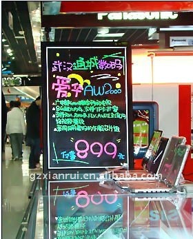 Desk led writing board