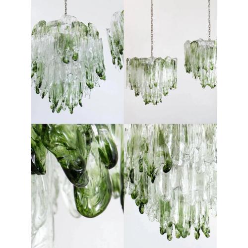 Nouveau design Lobby Glass LED Chandelier Pendant Lampe