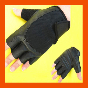 En cuir de porc noir hommes, musculation halterophilie des gants