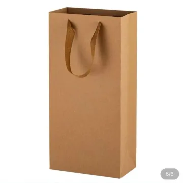 Exquisite printed red wine hand-held packaging bag