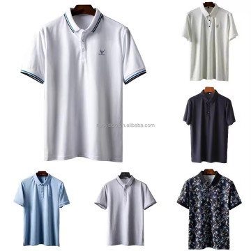 Casual Polo Shirts for Men - Classic Button Short Sleeve Cotton Tees