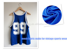 100 poly moisture wicking bird eye mesh fabric for authentic sports jersey