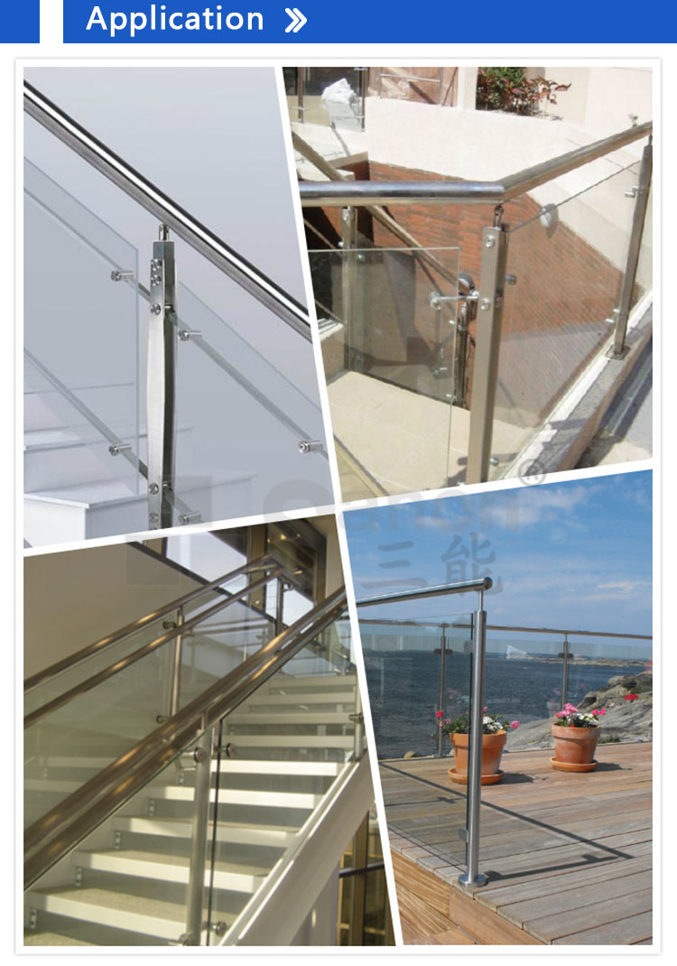 High Quality Glass Railing Stand Off Railing Stainless Steel Baluster