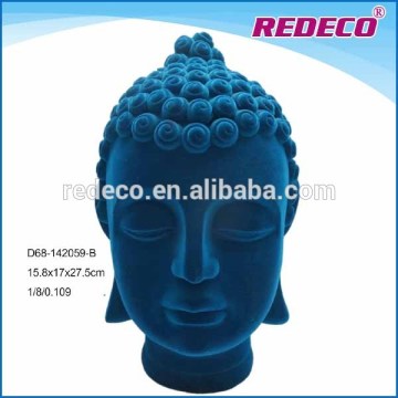 Resin flocking home decoration buddha face