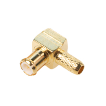 Right Angle MCX Male Plug RF Coaxial Adapter