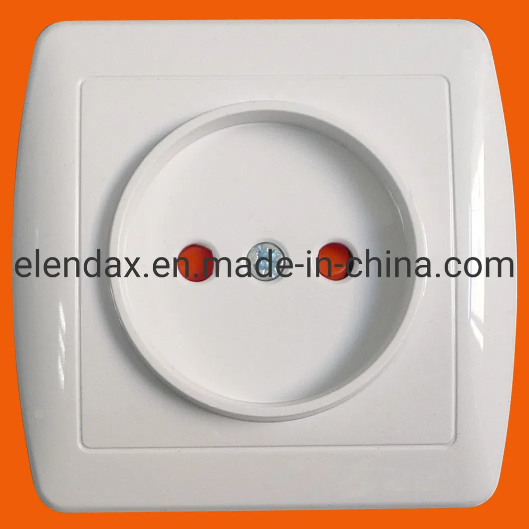 Toma de pared estándar alemana sin tierra (S8009)