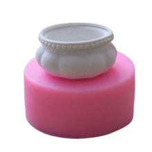 Square and Round Concrete Flower Pot Silicon Molds
