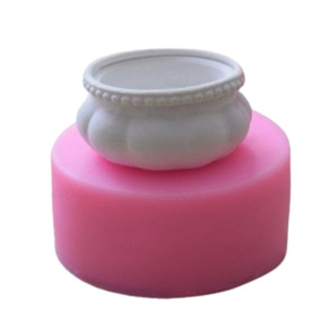 Square and Round Concrete Flower Pot Silicon Molds