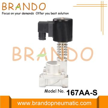 Válvula solenoide de acero inoxidable para agua caliente de 1/2 &#39;&#39; 3/4 &#39;&#39;