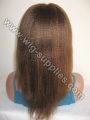 Chinese Human Hair Lady Wig Highlight with baby hair all around
