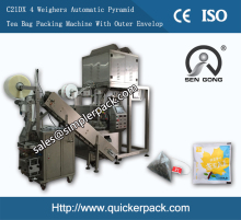 Automatic Triangle Nylon Bag Packing Machine with Outer Envelope